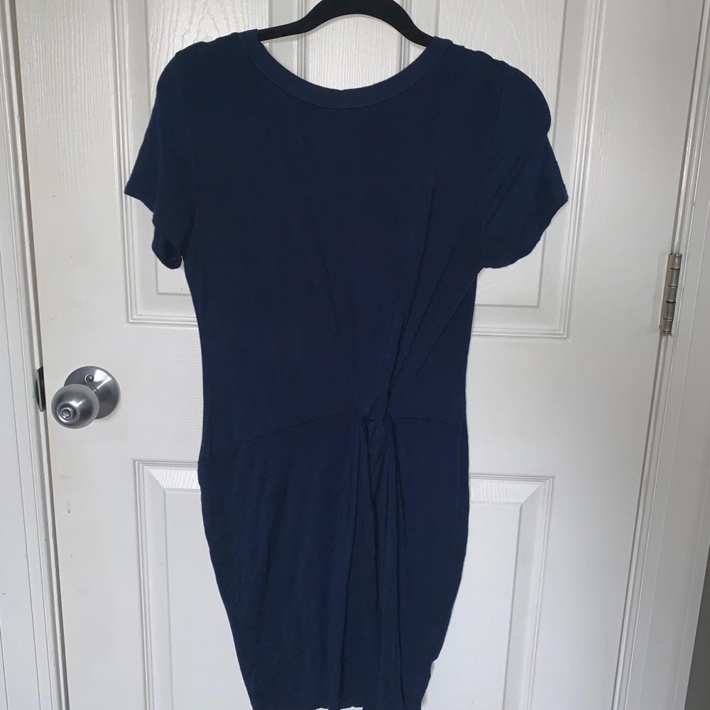 short sleeve knot dress